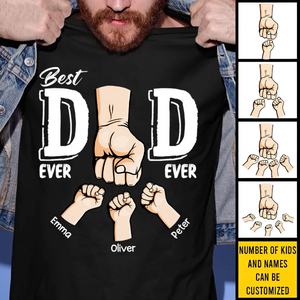 Best Dad Ever Ever - Family Personalized Unisex T-shirt