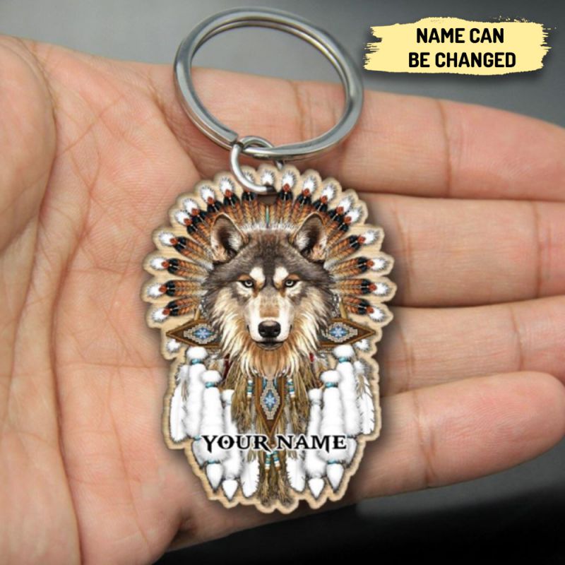 Personalized Native American Acrylic Keychain