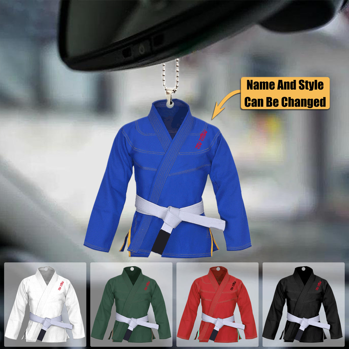 JIU JITSU UNIFORM PERSONALIZED ACRYLIC ORNAMENT
