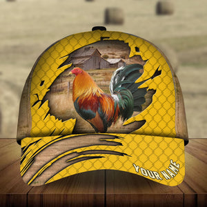Premium Cracked Rooster Hats 3D Multicolored Personalized | Upriamy